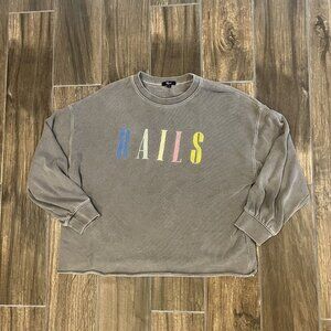 Rails Signature Sweatshirt Vintage Black (gray) Size Small